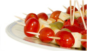 Brochettes de crudités